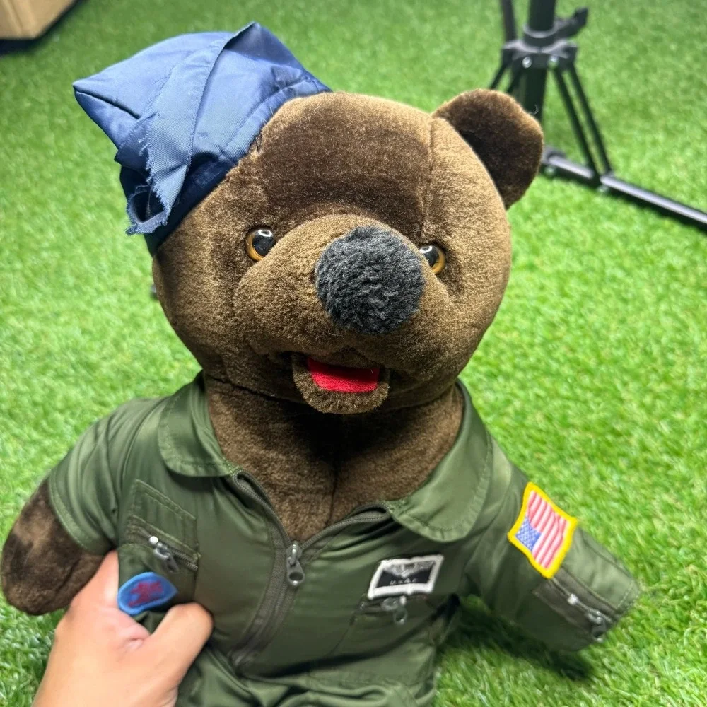 Vtg Bear Forces‎ Of America US Army Pilot Plush Teddy Bear 20